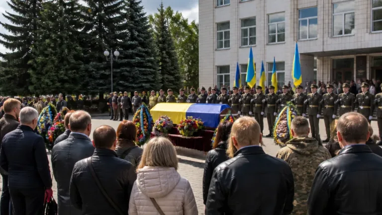 У Нетішині провели в останню путь майстра‑сержанта Вячеслава Лещенка