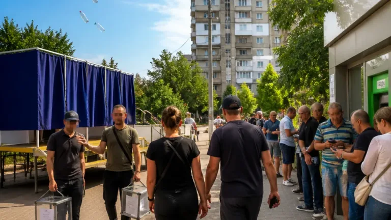 У Новій Каховці повідомляють про «ловлення» виборців, дрони з пляшками і дефіцит готівки