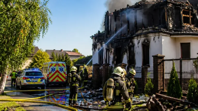 У Полтаві: після влучання в житловий будинок у Полтавському районі виникла пожежа