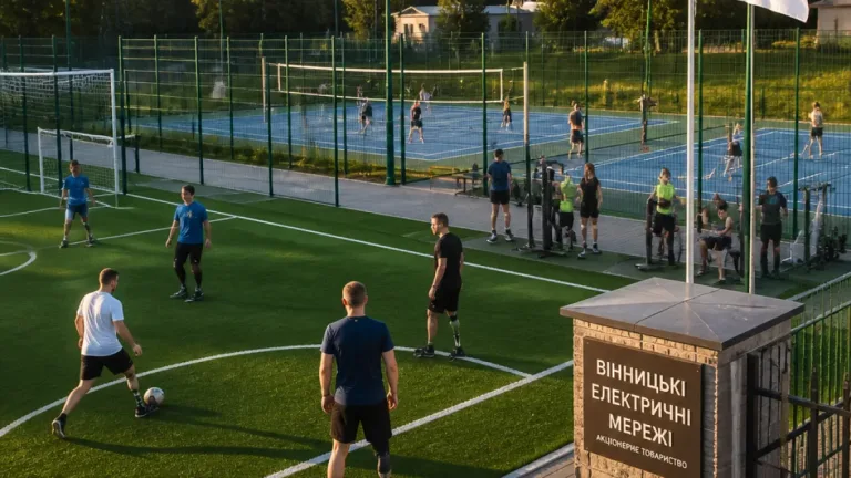 У Вінниці відкрили спортивний комплекс на території «Вінницяобленерго» для ветеранів і молоді