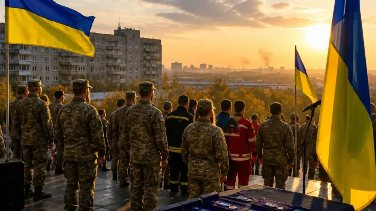 У Запоріжжі відзначили 35-ту річницю Незалежності: прифронтовий контекст і нагороди для служб