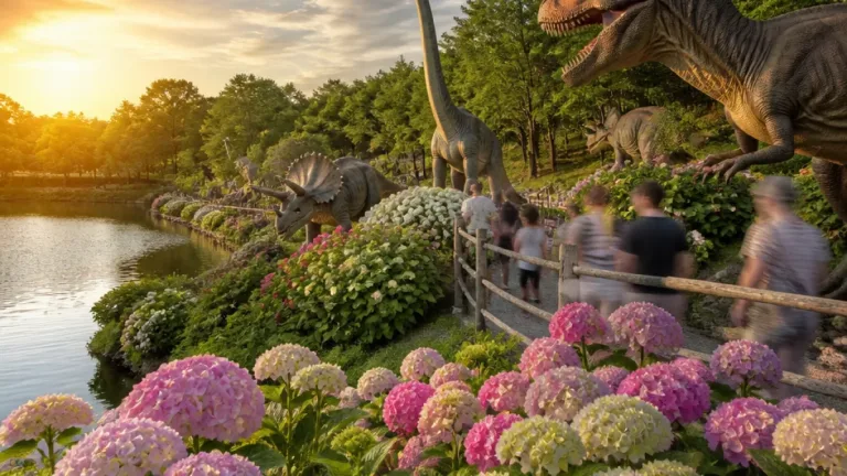 Умань: у «Новій Софіївці» квітнуть гортензії та працює сімейний динопарк Dino Sofia