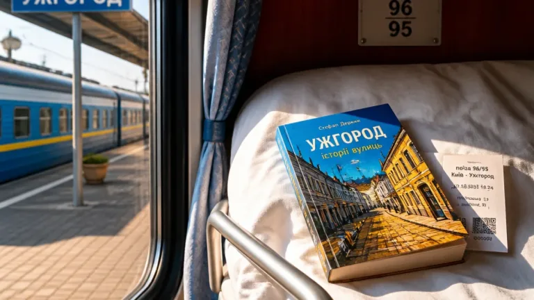 Ужгород: у поїздах до міста пасажири можуть замовити українську книгу прямо на місце