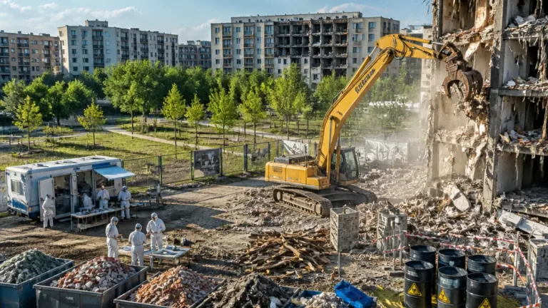 В Ірпені розпочали «зелений» демонтаж пошкоджених будівель: екологія та повторне використання