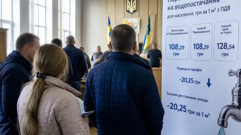 Вараш серед міст із одних із найнижчих тарифів на водопостачання в Рівненській області