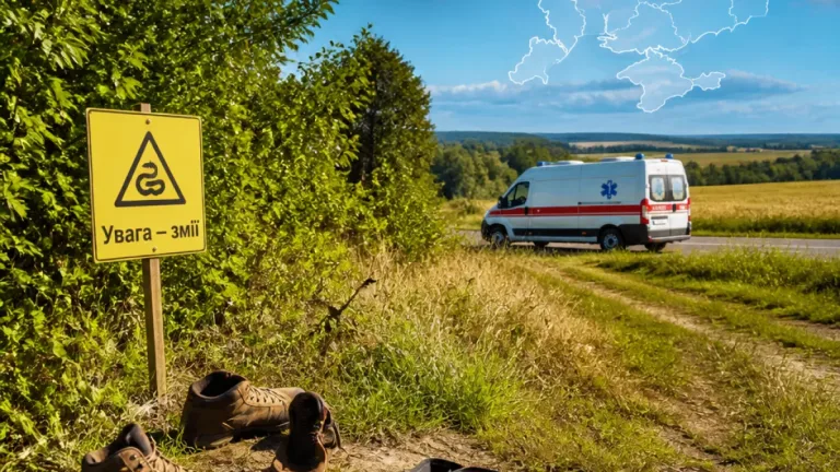 Житомирщина лідирує за кількістю укусів змій в Україні: 10 з 30 випадків у 2026 році