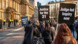 Families march in Birmingham to demand judge-led inquiry into 1974 pub bombings