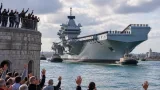 HMS Prince of Wales sails from Portsmouth to lead carrier group on Operation Firecrest