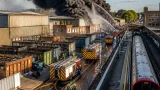 Huge Neasden waste‑facility blaze forces evacuations and paralyses Tube and rail services