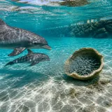 Video shows Australian dolphins using empty shells as tools to catch fish