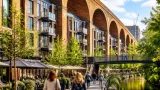 Stockport’s Weir Mill opens under the viaduct with homes, bars and riverside space