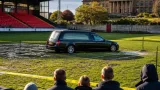 Two men charged over series of incidents including Gateshead hearse pitch protest