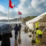 Wet start to bank holiday with windier conditions arriving for northern areas