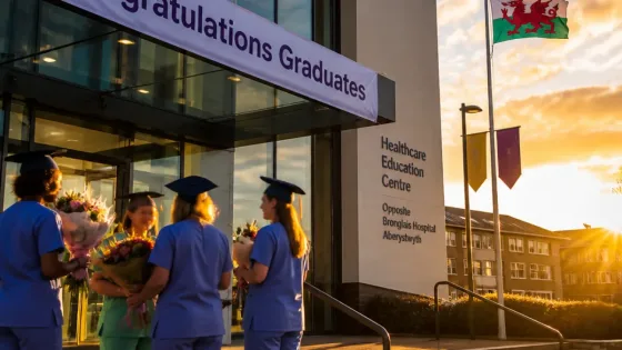 Aberystwyth celebrates first cohort of nursing graduates from new Healthcare Education Centre