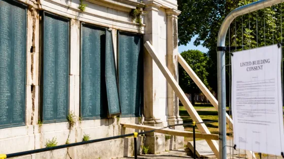Birkenhead war memorial faces emergency repairs after survey finds safety risks