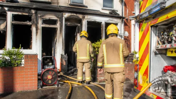 Dunstable house hit by living-room blaze leaves ground floor badly damaged