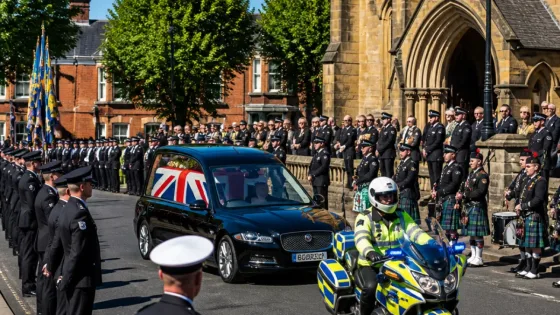 Hartlepool pays tribute as police and public line streets for PC Matthew Blades