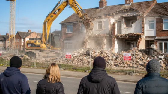 Homes cleared as Universal UK Resort work advances near Bedford