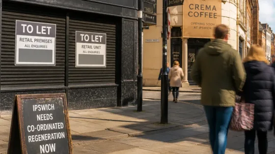 Ipswich town centre loses two high‑street names as firms close within weeks