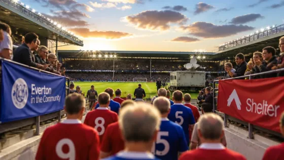 Liverpool and Everton legends to team up for charity match at Goodison Park