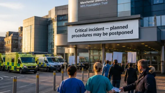 Manchester hospitals declare critical incident as strikes threaten planned surgery
