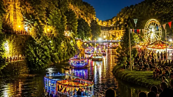 Matlock Bath Illuminations return with decorated boats and sold-out preview night