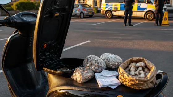 Nottingham man jailed after dealing cocaine, ketamine and magic mushrooms from moped