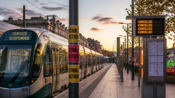 Nottingham tram network halted as GMB strike affects Goose Fair and city events