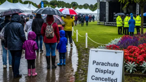 Southport Flower Show: weather forces Red Devils display to be cancelled but show goes on