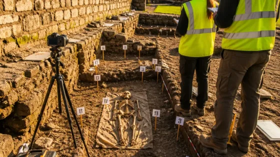 Stirling Castle skeleton may be earliest-known victim of trebuchet attack, say archaeologists