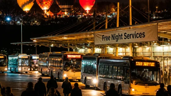 Telford council secures extended free bus services for Balloon Fiesta Night Glow