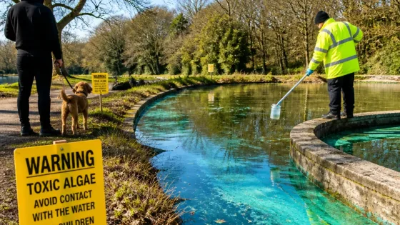 Telford council warns pet owners after algal bloom detected at Apley Woods pools