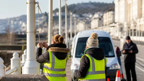 Unauthorised flags removed again from Weston-super-Mare seafront after confrontation