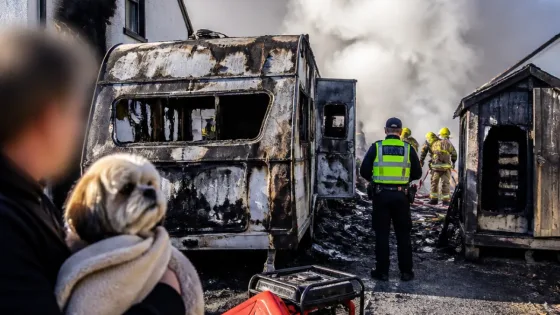 Warwick property fire sparked by generator as three arrested over trespass