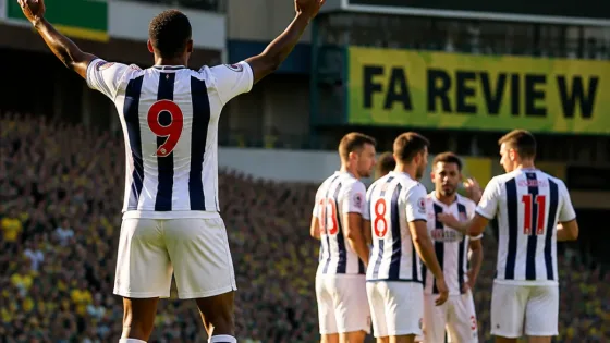West Bromwich striker Aune Heggebo suspended for two matches after handball goal