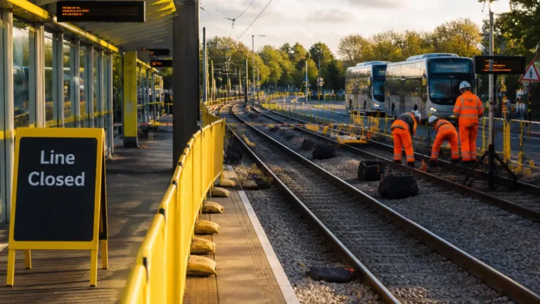 Altrincham tram line to shut for two weeks as next phase of major works begins