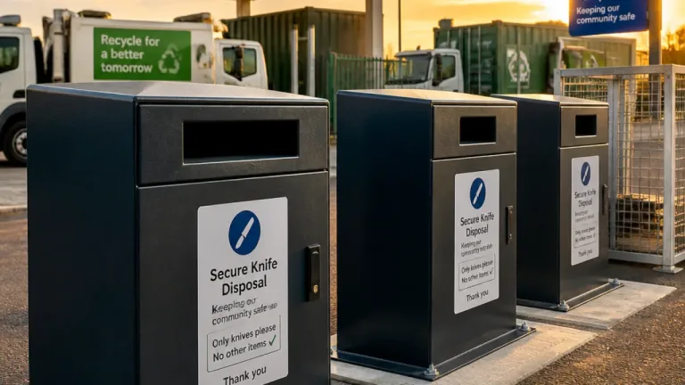 Antrim borough to introduce secure knife disposal bins at recycling centres