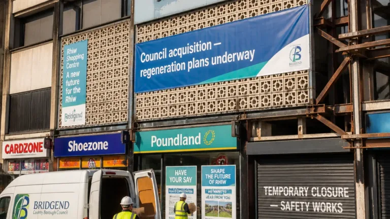 Bridgend council buys Rhiw Shopping Centre in £5.37m move to kickstart town centre revival