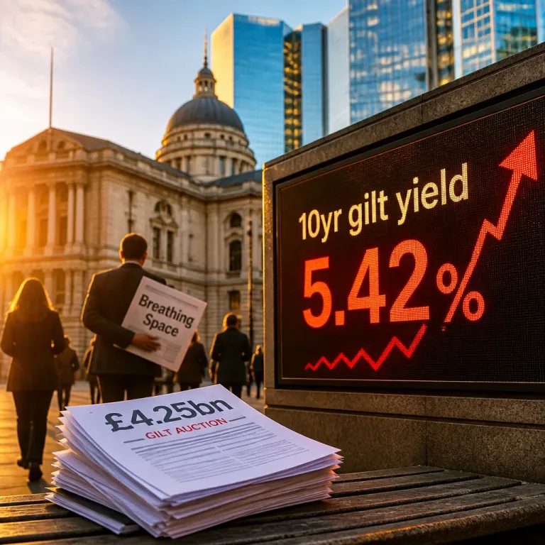UK business confidence tumbles to 17-month low as gilt yields spike and firms seek breathing space