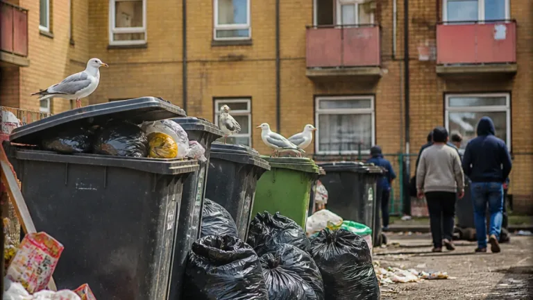 Cardiff residents say overflowing bins at Tremorfa flats are attracting rats and seagulls