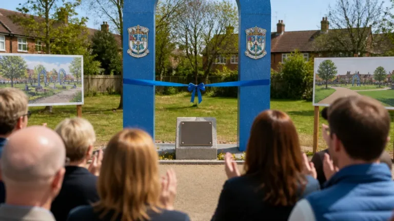 Coventry unveils Highfield Road Park arch to honour city's footballing past