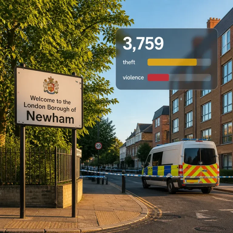 Newham records highest number of reported offences in east London in July, Met data shows