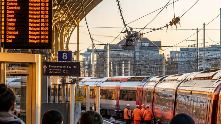Damaged overhead wires bring major disruption at London King's Cross with delays and cancellations