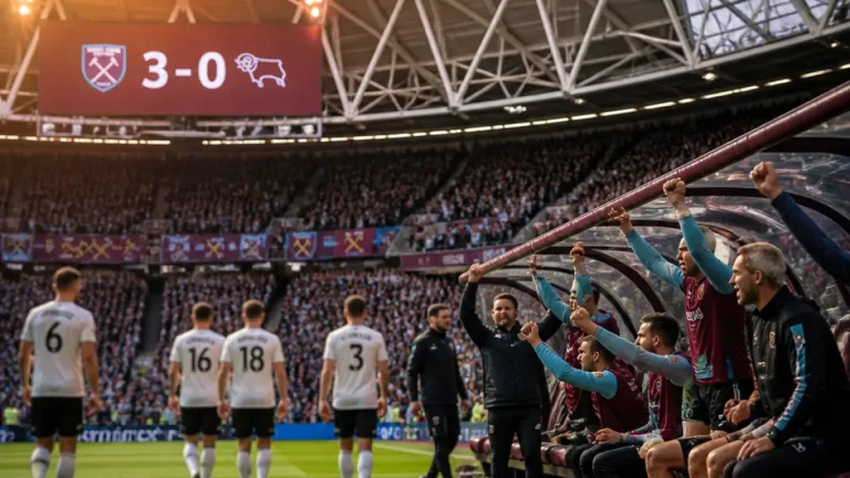 Derby undone at London Stadium as West Ham claim comfortable 3-0 win