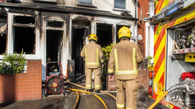 Dunstable house hit by living-room blaze leaves ground floor badly damaged