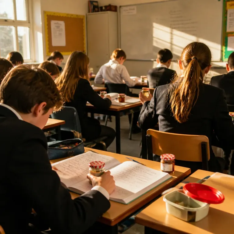 Small jar of jam used to revive end-of-day French lesson and reveal pupils' breakfast habits