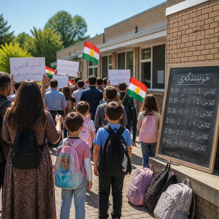 Parents and pupils in al-Jazira oppose move to cut Kurdish teaching to three classes