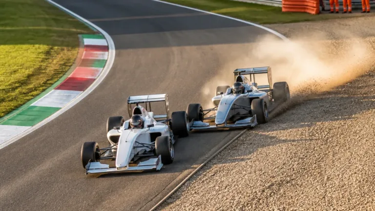 Hamilton involved in dramatic Monza clash as Russell tops final practice