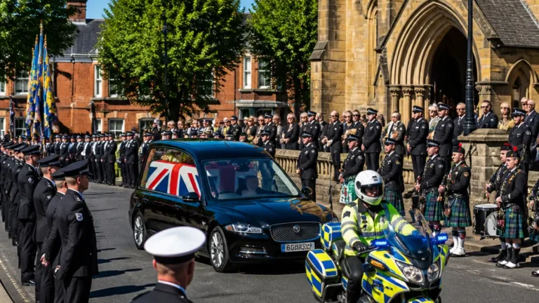 Hartlepool pays tribute as police and public line streets for PC Matthew Blades