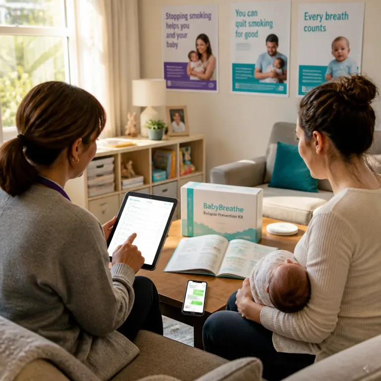 Health visitor‑delivered BabyBreathe programme increases year‑long abstinence after childbirth, trial finds